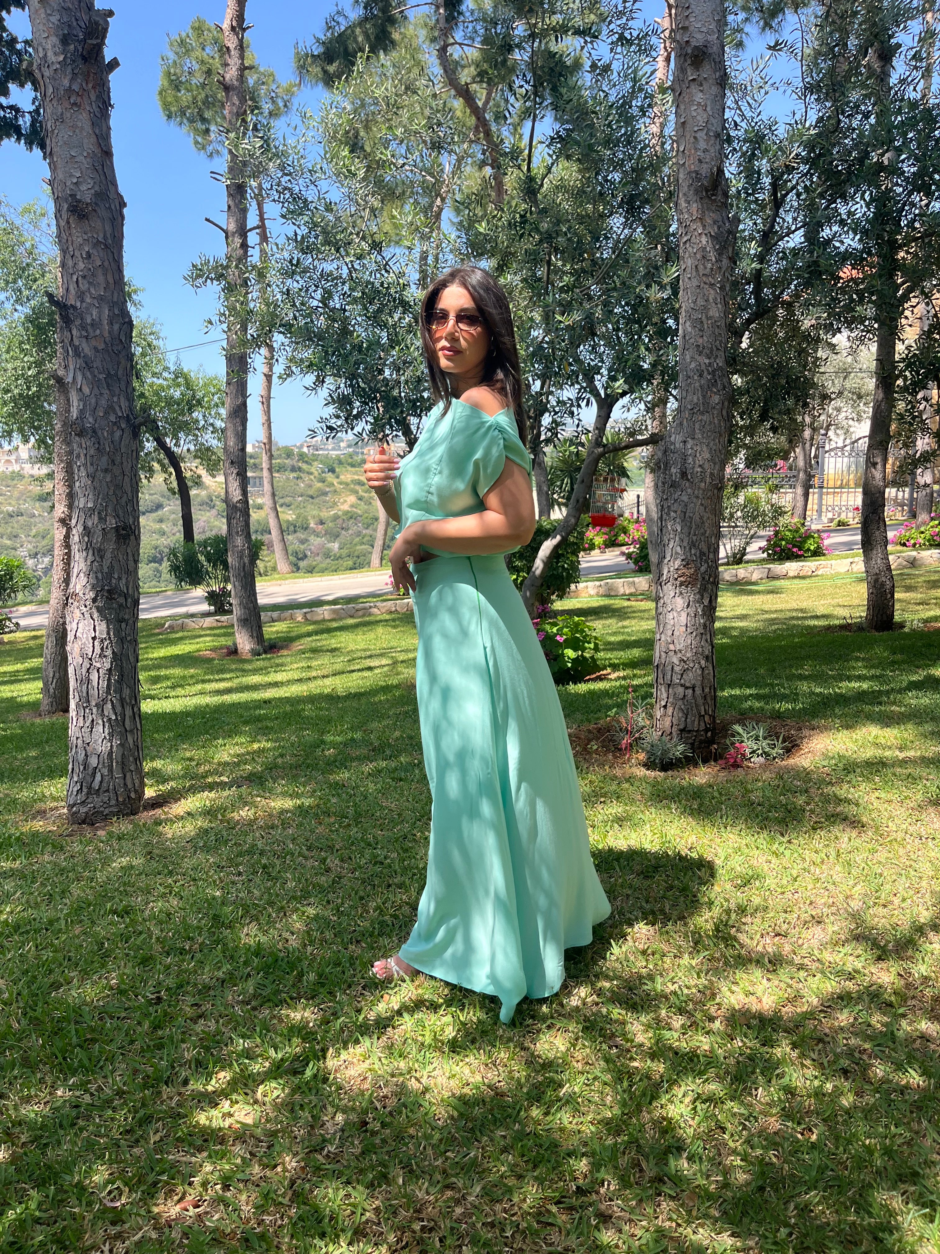Aqua glow ensemble