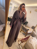 Belted basic abaya