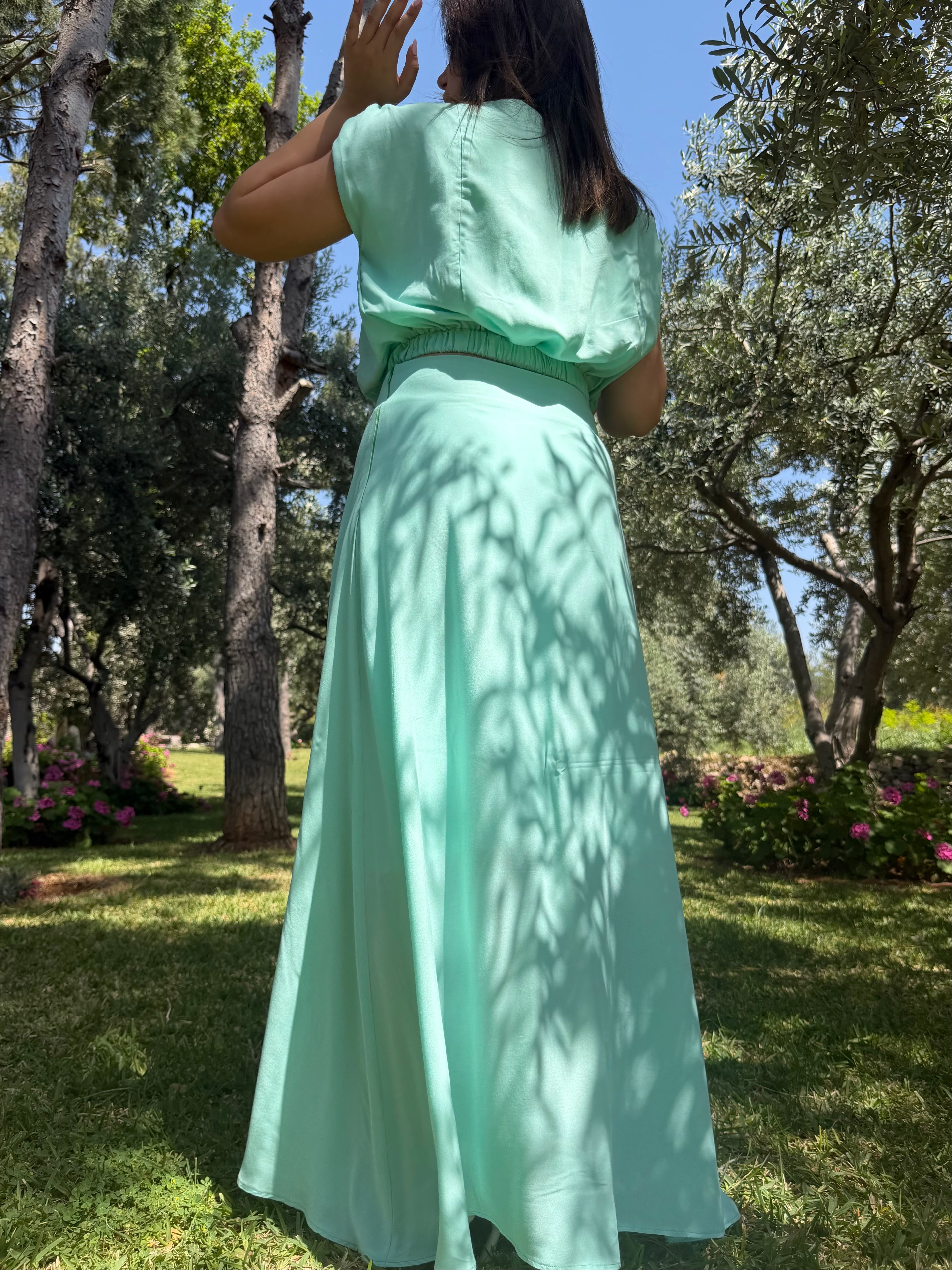 Aqua glow ensemble