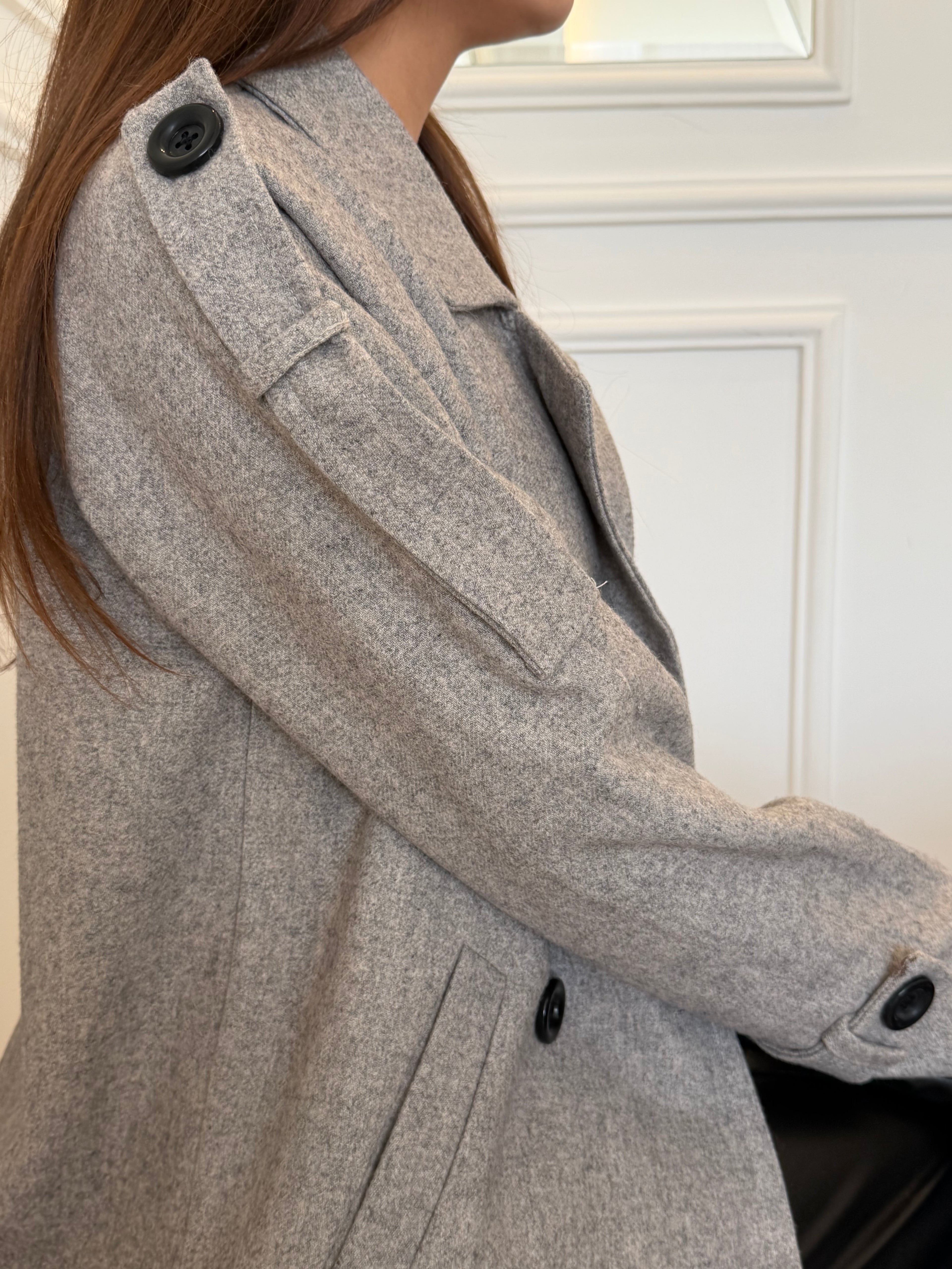 Pea grey coat