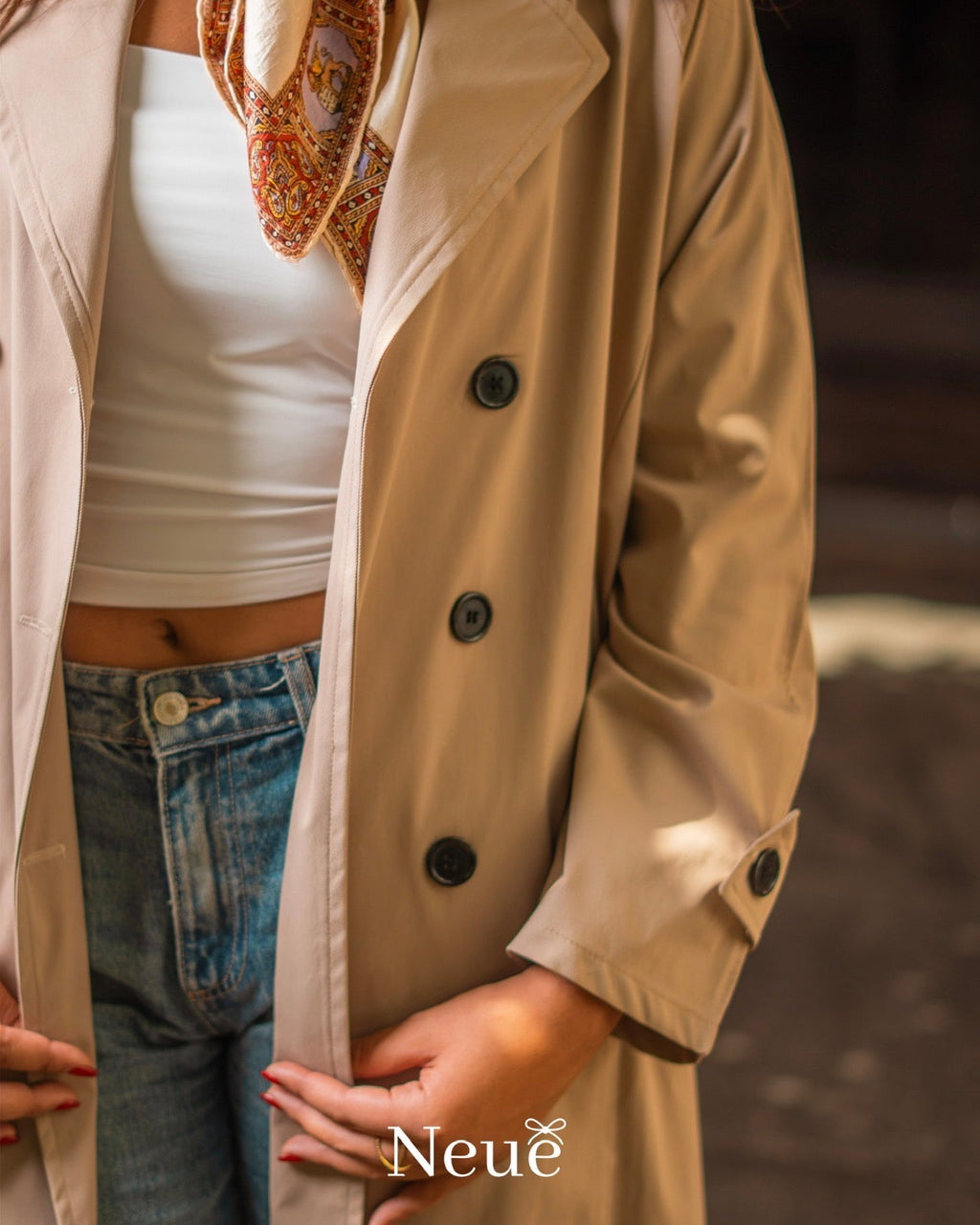 Beige Trench Coat